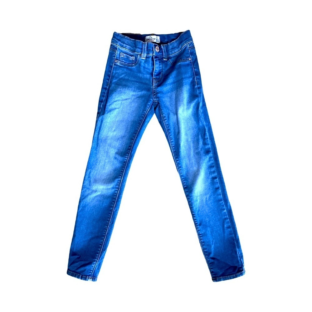 Jordache Girls Blue Jeans Super Skinny Size 8 Adjustable inner Waistband